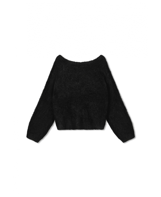 10DAYS Dames cropped V-hals trui alpaca
