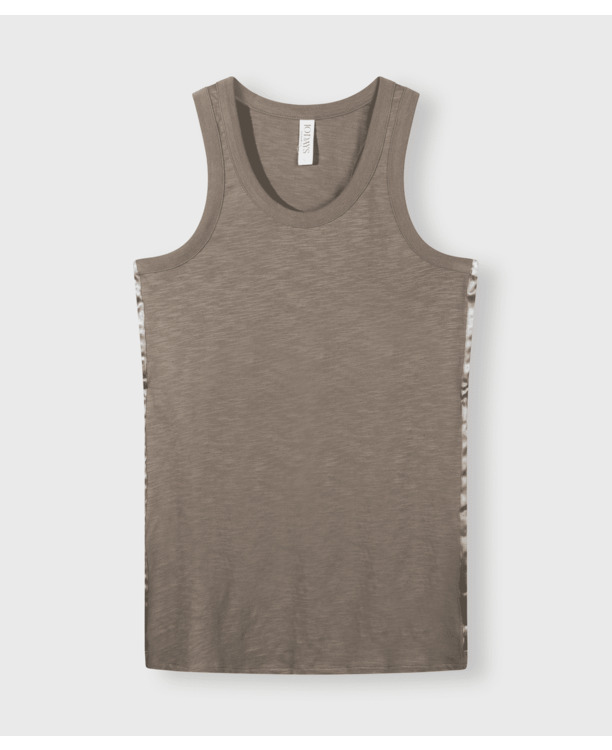 10DAYS Dames slub jersey singlet katoen