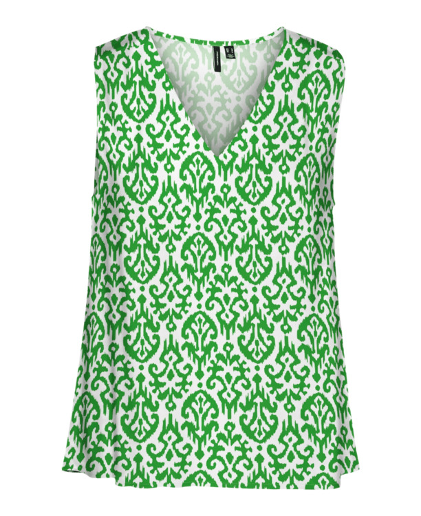 VMEASY JOY S/L V-NECK TOP WVN GA