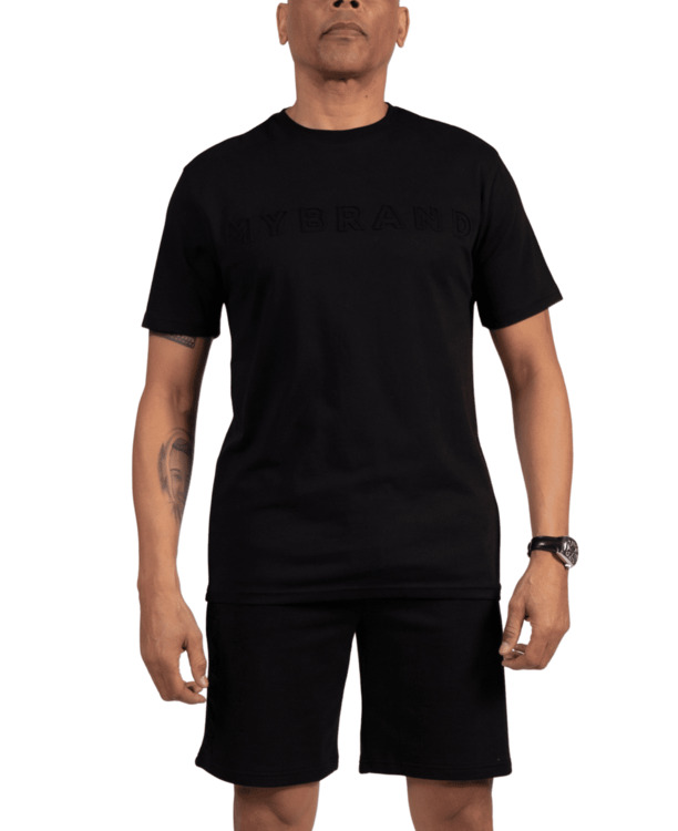 MYBRAND Geëmbosseerd Statement T-shirt MANNEN