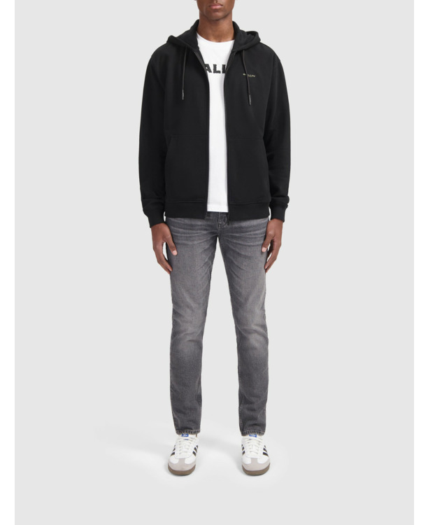 Grunge Logo Full-zip Hoodie 100% Katoen Mannen