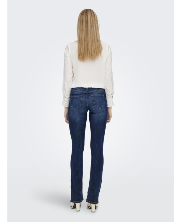 Flared Fit Jeans met uitlopende taille en uitlopende taille met zakken aan de voorkant