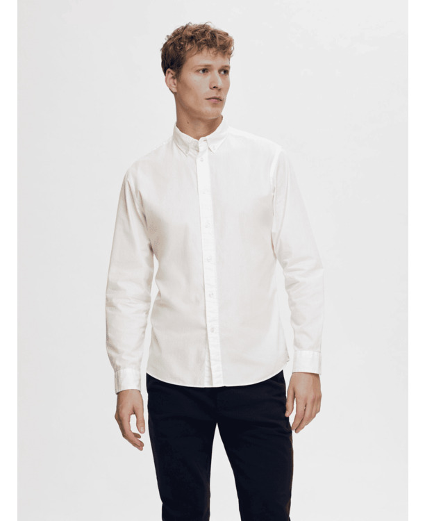 SLHSLIMRICK-POPLIN SHIRT LS NOOS