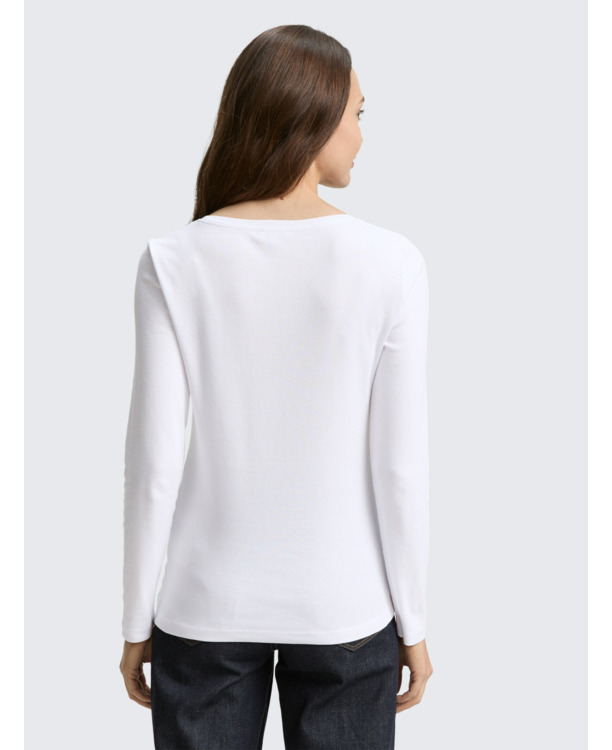 Basic shirt met lange mouwen
