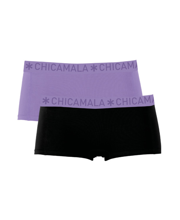 Meisjes 2-pack Boxer Shorts Effen
