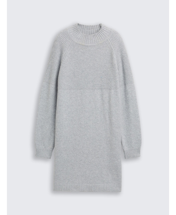 Uitgebreide jurk met opstaande Kraag