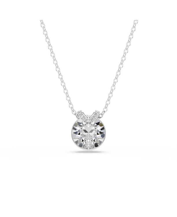 Bella Pendant OU Rhodium shiny Crystal
