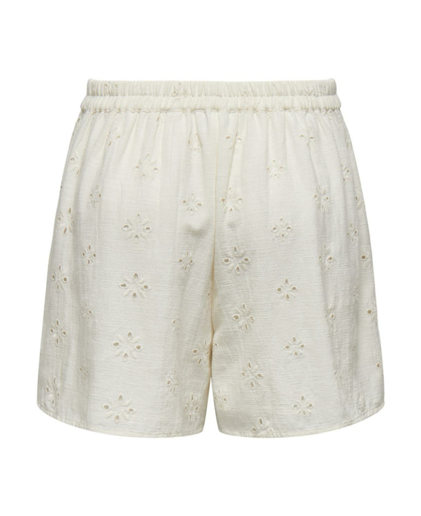 Regular Fit Geborduurde katoenen shorts