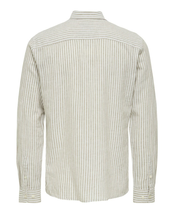 Slim Fit Overhemdkraag Lange Mouwen (L/M) Heren