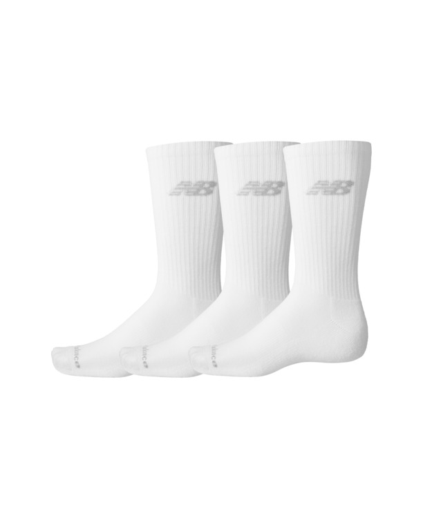 New Balance unisex accessoires sokken wit crew sokken 3 pack