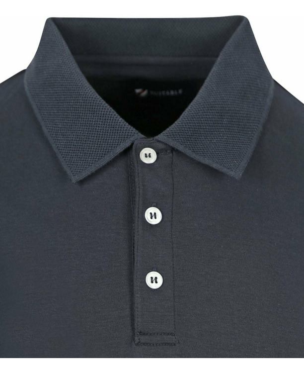 Suitable Liquid Poloshirt Navy