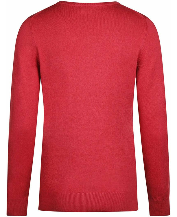 Steppin' Out Damestrui Cotton Cashmere V-hals Donkerroze