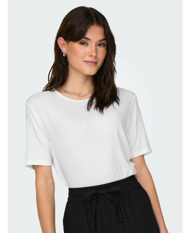 JDYMILA S/S O-NECK TOP JRS