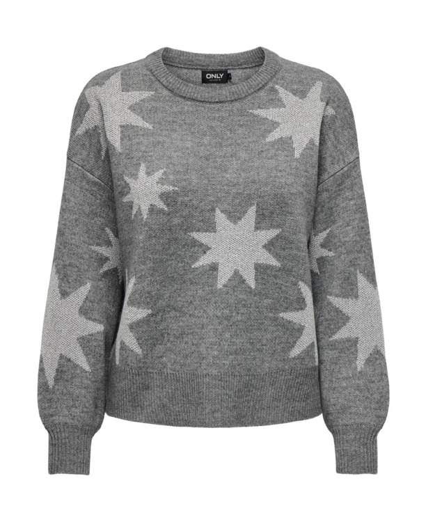 ONLROSIE LS O-NECK GLITTER KNT