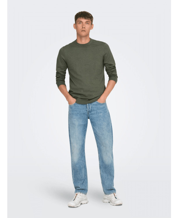 Regular Fit Crew Neck Lange Mouwen (L/S) Heren