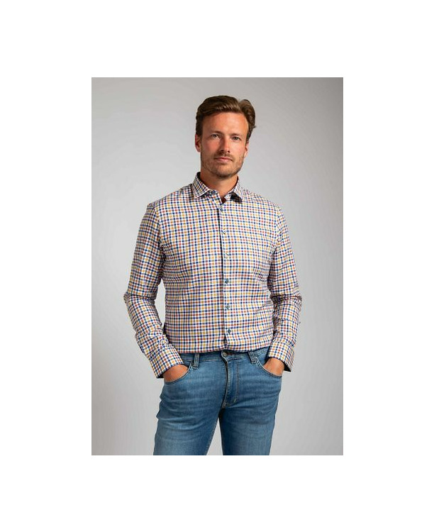 Suitable Overhemd Rood Gele Ruiten