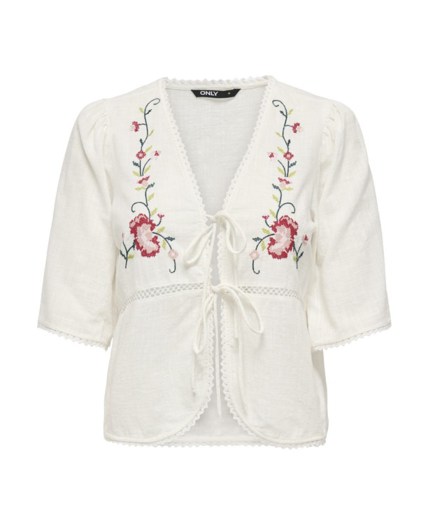 Regular Fit V-Neck 2/4 Sleeves (2/4) Comfortabel regular fit vest met V-hals voor zomers gebruik