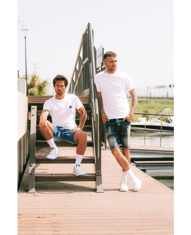 BASISCAPSULE WIT T-SHIRT HEREN