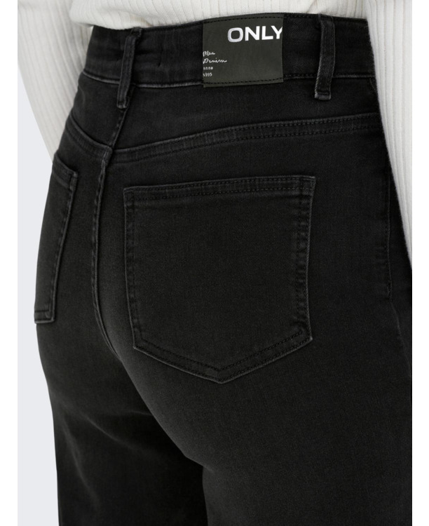 Wide Leg Fit Jeans met hoge taille en brede pasvorm en achterzakken