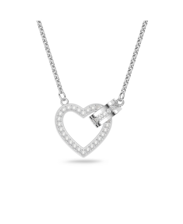 Lovely Necklace Rhodium shiny Crystal