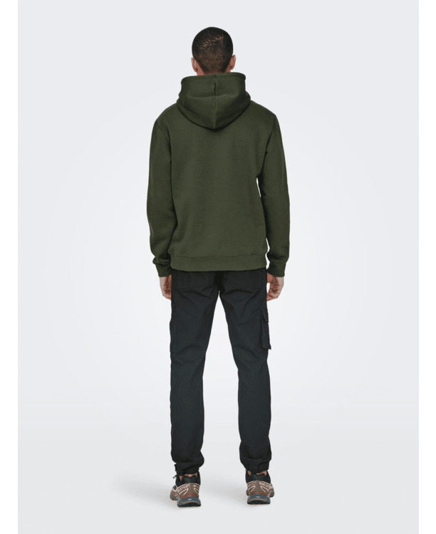Regular Fit Hoodie Lange Mouwen (L/M) Heren