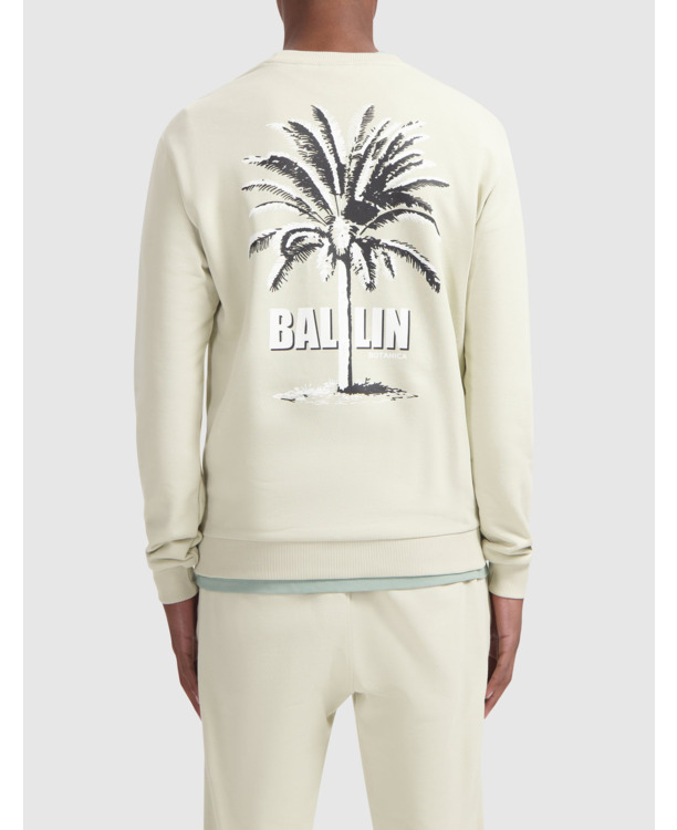 Dual-tone Palm Sweater 100% Cotton Men