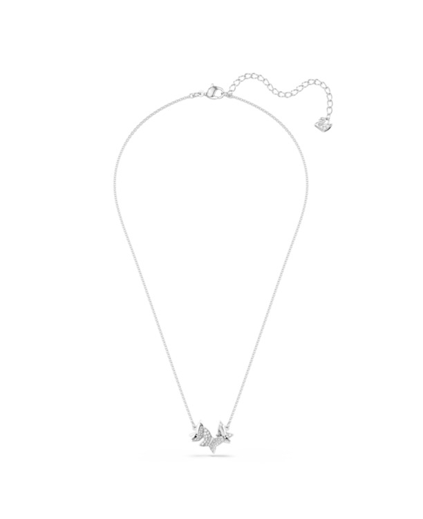 Idyllia Lilia Necklace Small Rhodium shiny Crystal