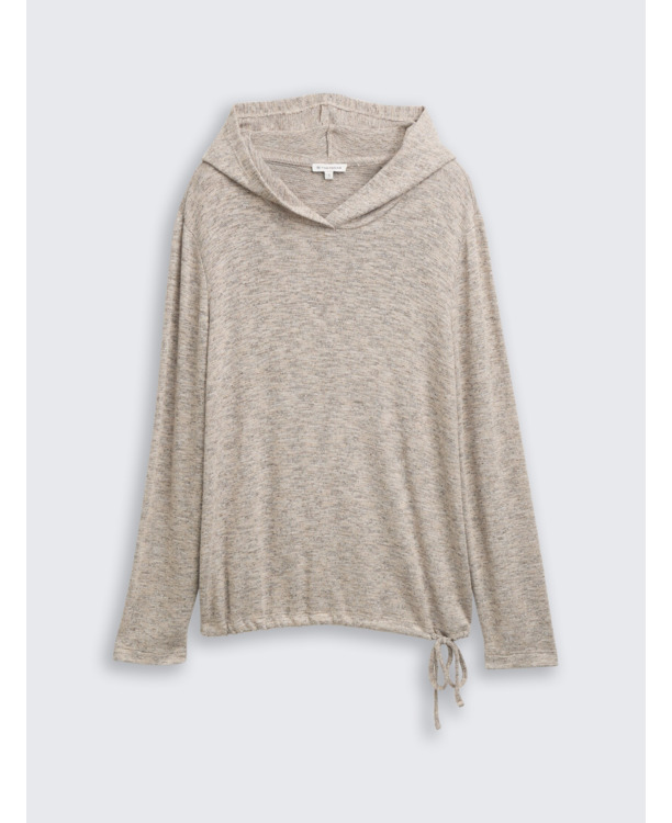 Shirt met lange mouwen en capuchon