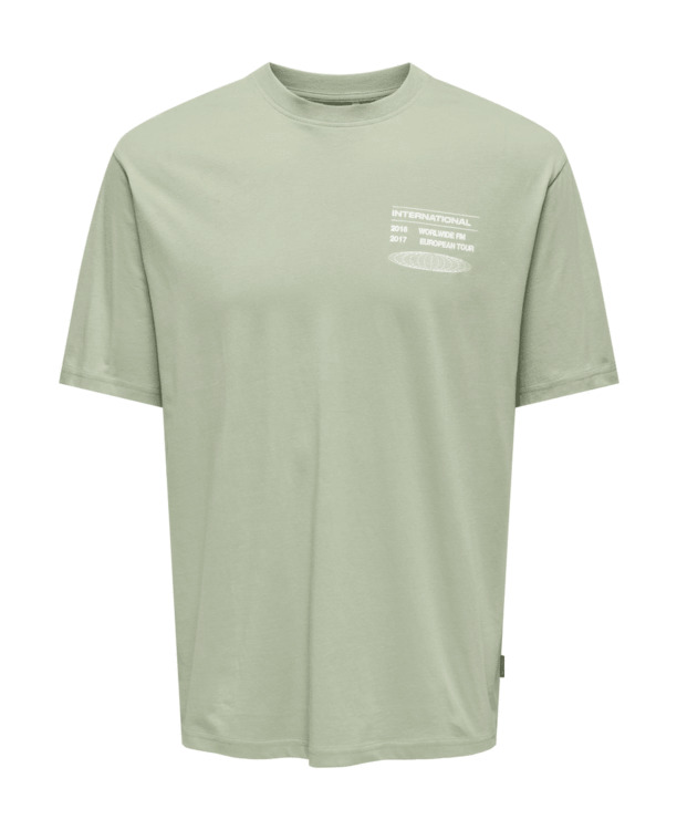 Relaxed Fit O-Hals Korte Mouwen (K/M) Heren