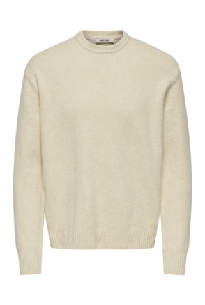 Relaxed Fit Crew Neck Lange Mouwen (L/M) Heren