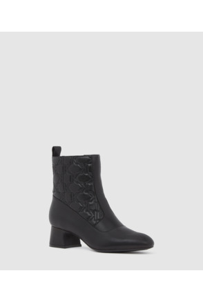 MONOGRAM ANKLE MID BOOTS