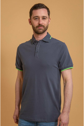 Suitable Fluo B Polo Antraciet