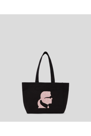K/STYLE BOUCLE CANVAS SHOPPER