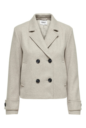 Spread Collar Long Sleeves (L/S) Omgekeerde jas met korte knoopsluiting