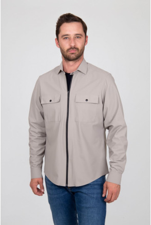 Suitable Jacket Shirt Beige