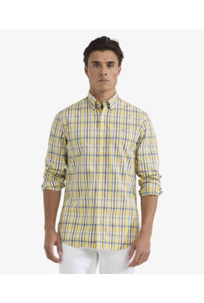 Summer Check Shirt 100% Cotton Heren