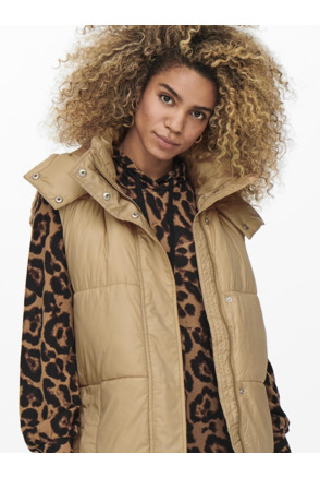 ONLY Dames Sleeveless hooded bodywarmer