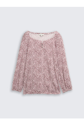 Gekruist blouse-overhemd met patroon