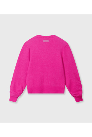 10DAYS Dames gebreide trui met pofmouwen alpaca mix