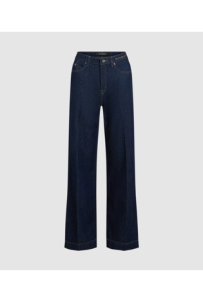 WIDE LEG RINSE JEANS