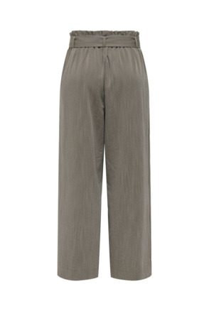 Flared Fit Paperbag broek met riem