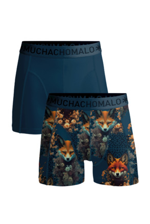 Mannen 2-Pack korte print/effen Print/Green