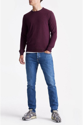 King Essentials The John Pullover Merino Burgundy