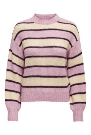 JDYELVA L/S STRIPE PULLOVER KNT