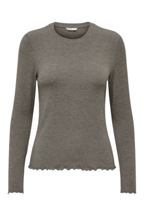 Regular Fit O-Neck Long Sleeves (L/S) Basic top met ronde hals en lange mouwen