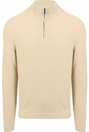 Suitable Structure Half Zip Trui Sand