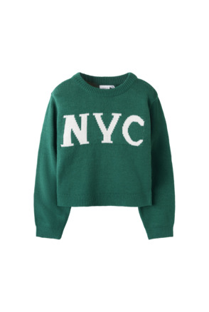 Aangesloten pasvorm O-hals Lange mouwen (L/M)