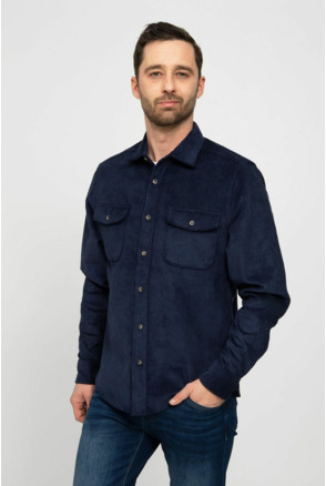 Suitable Overshirt Corduroy Navy