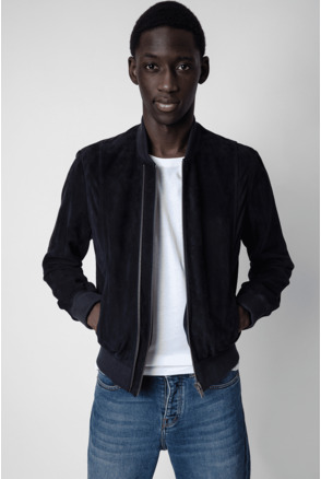 LARSON SUEDE LEATHER BLOUSON