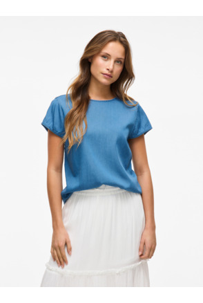 VIBISTA C/S O-NECK TOP - NOOS